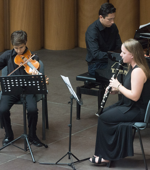 Clarinet, Violin, and Piano Students
